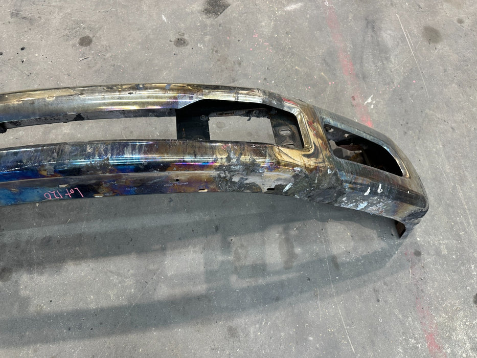 2018 FORD F250 F350 FRONT BUMPER CHROME OEM *DENTS/HEAT DAMAGE 2-7*