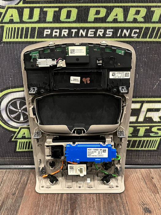 2017-2019 FORD F250 F350 F450 LIMITED OVERHEAD UPFITTER CONSOLE OEM *READ/CRACK*