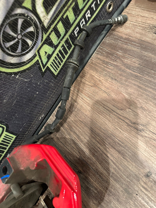 2021 AUDI R8 FRONT LEFT DRIVER RED CARBON CERAMIC BRAKE CALIPER OEM