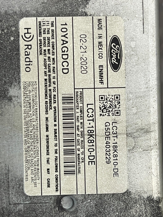 2020 2021 2022 FORD XLT F350 F450 RADIO RECIEVER UNIT OEM LC3T-18K810-DE