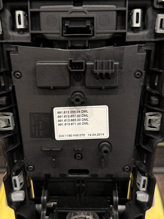 2014 PORSCHE 911 TURBO S 991 CARBON FIBER CENTER CONSOLE BUTTON CONTROLS OEM