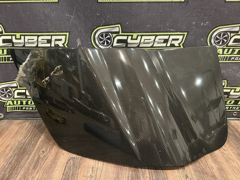 2014 AUDI R8 LEFT CARBON FIBER SIDE BLADE PANEL OEM *PPF PEELING/NO DAMAGE*