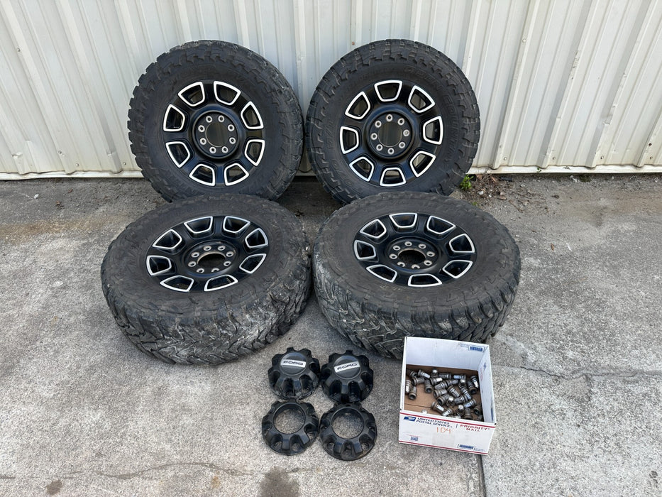 2024 FORD F250 F350 PLATINUM FACTORY WHEELS RIMS SET 20X8 20" PC3C 1007 HA OEM