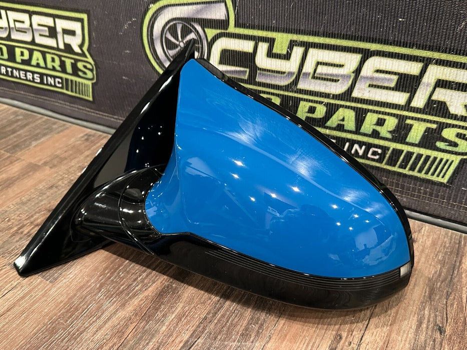 2020 BMW M4 F82 DRIVER LEFT SIDE MIRROR LAGUNA SECA BLUE *448* OEM