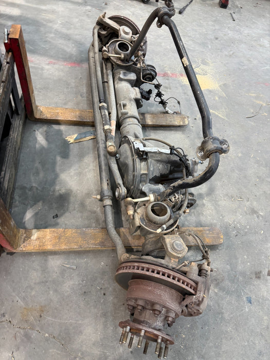 2017 RAM 3500 DUALLY DRW FRONT AXLE 4X4 3.73 ASSEMBLY OEM 104K MILES *BENT*