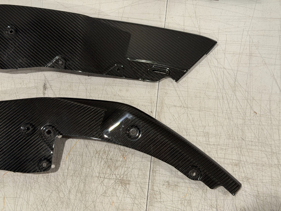 2020 2021 2022 2023 AUDI R8 CARBON FIBER FRONT BUMPER SPLITTER LIP OEM GENUINE