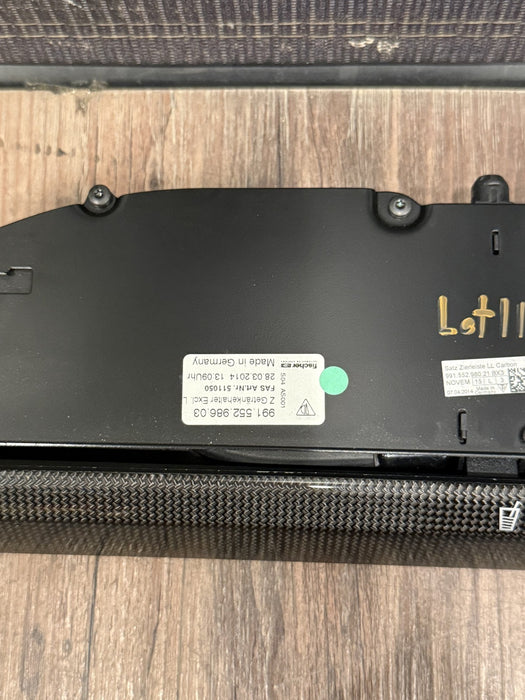 2014 PORSCHE 911 TURBO S 991 FRONT RIGHT DASH CARBON FIBER DUAL CUP HOLDER OEM