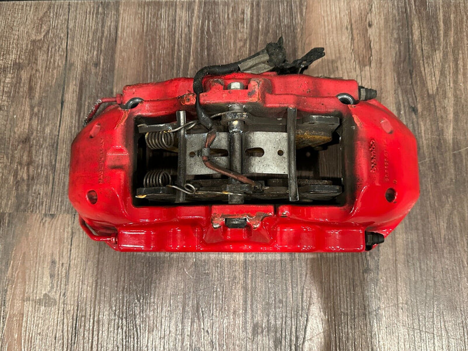 2021 AUDI R8 FRONT RIGHT RED CARBON CERAMIC BRAKE CALIPER OEM *PAINT CHIPS/READ*