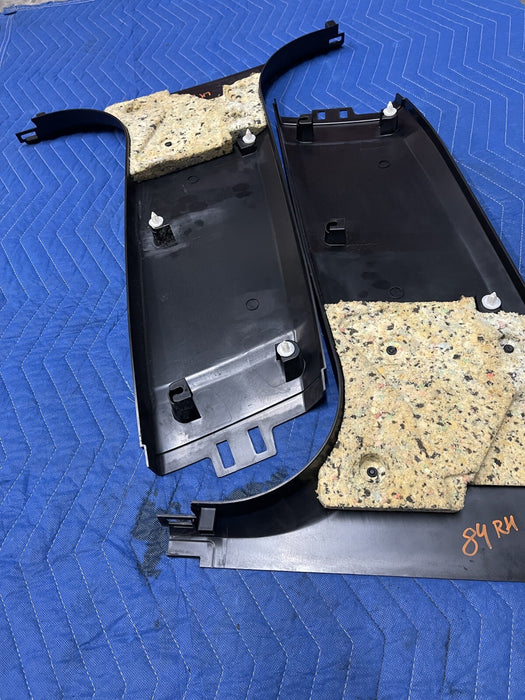 2011 BMW 550i F10 5 SERIES FRONT LEFT & RIGHT LOWER B PILLAR TRIMS OEM *READ*