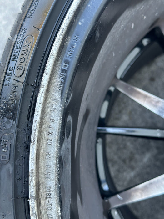 AUDI R8 LAMBORGHINI HURACAN 5X112 HRE P104 WHEELS RIMS 20X12 +46 / 20X9 +38