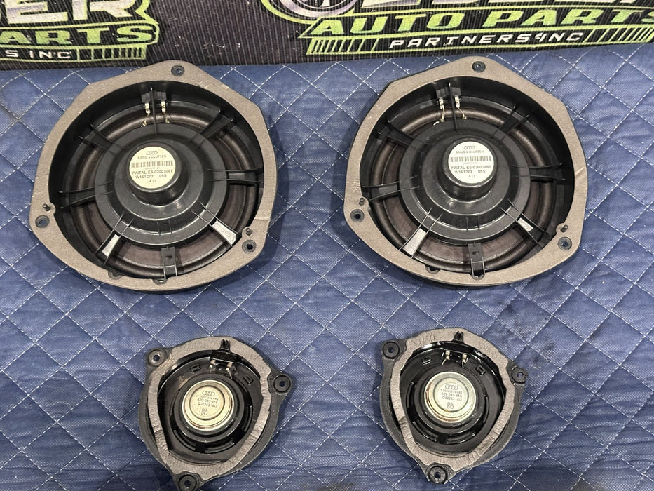 2014 AUDI R8 B&O BANG & OLUFSEN LEFT RIGHT DOOR SPEAKERS SET OEM 420 035 415 A