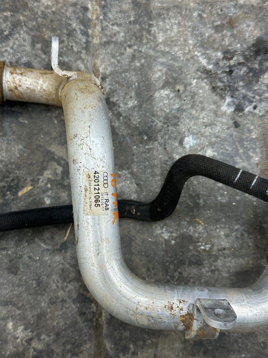 2014 AUDI R8 FRONT PASSENGER RIGHT COOLANT HOSE PIPE OEM 420 121 065 420121065