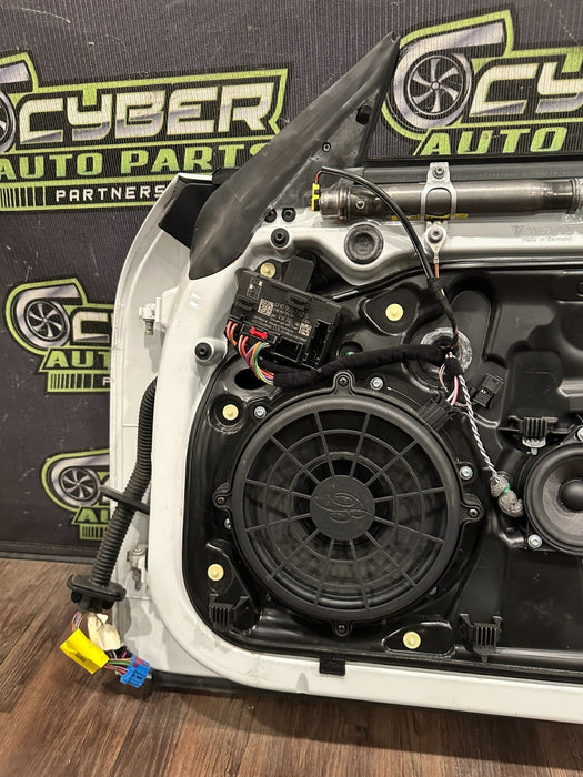 2014 PORSCHE 911 TURBO S PASSENGER RIGHT WHITE DOOR SHELL OEM *RESIDUE/READ*