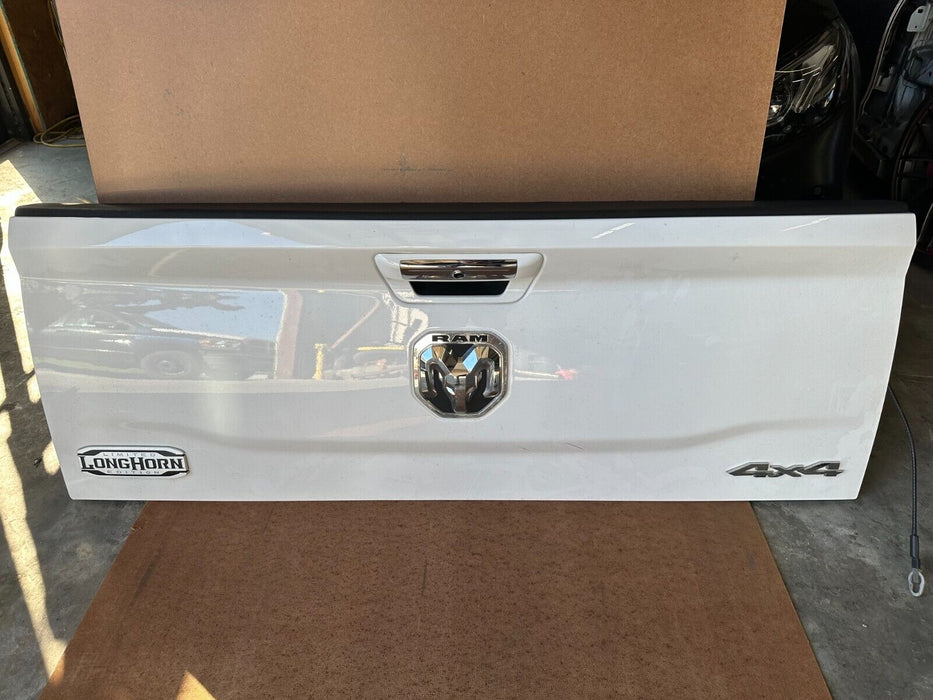 2020 2021 2022 RAM 2500 3500 LIMITED LONGHORN TAIL GATE BRIGHT WHITE OEM