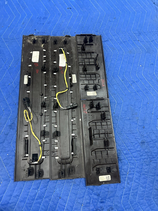 2017-2019 FORD F250 F350 LIMITED FRONT LEFT RIGHT KICK PLATE PAIR OEM ~WEARS~