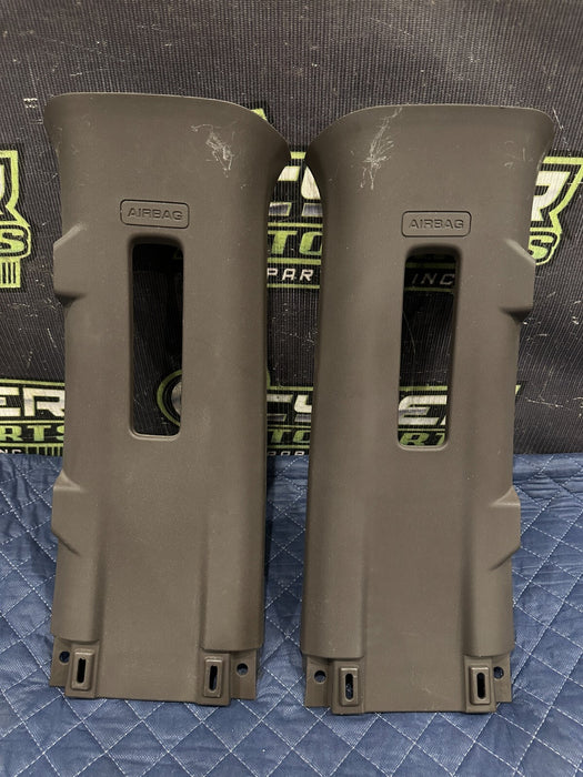 2017-2019 FORD F250 KING RANCH LEFT & RIGHT UPPER B PILLAR TRIM PANEL OEM~SCUFFS