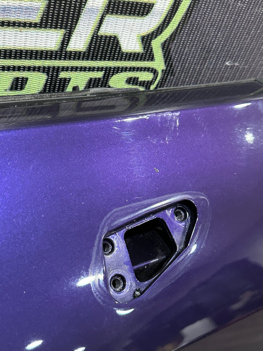 2014 AUDI R8 SPYDER RIGHT PURPLE DOOR SHELL W WINDOW OEM *FLAWS/READ*
