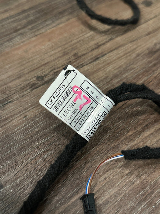 2020 BMW M4 F82 FRONT PASSENGER RIGHT DOOR WIRING HARNESS OEM 933721802