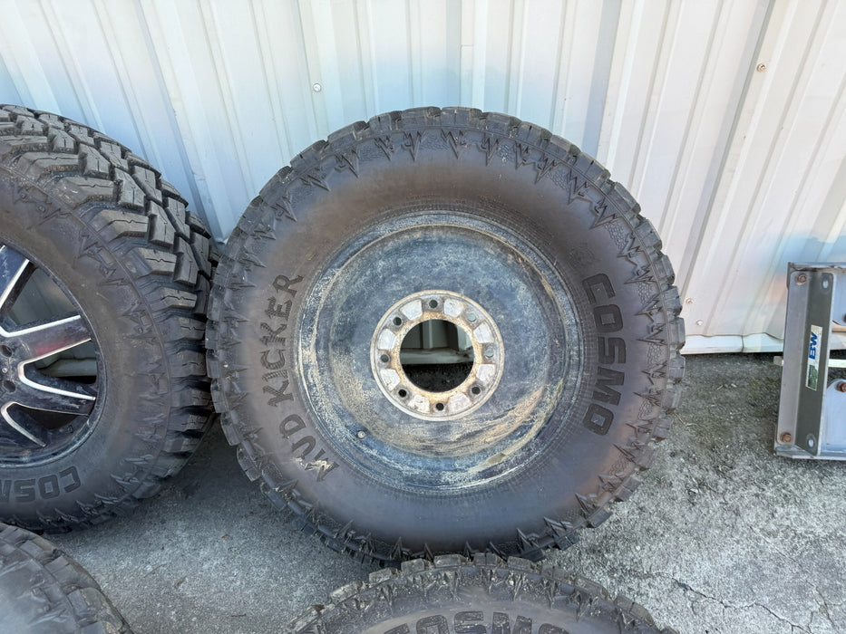 FORD F350 DRW DUALLY FUEL MAVERICK 20" WHEELS 37" MUDKICKER TIRES 8X200