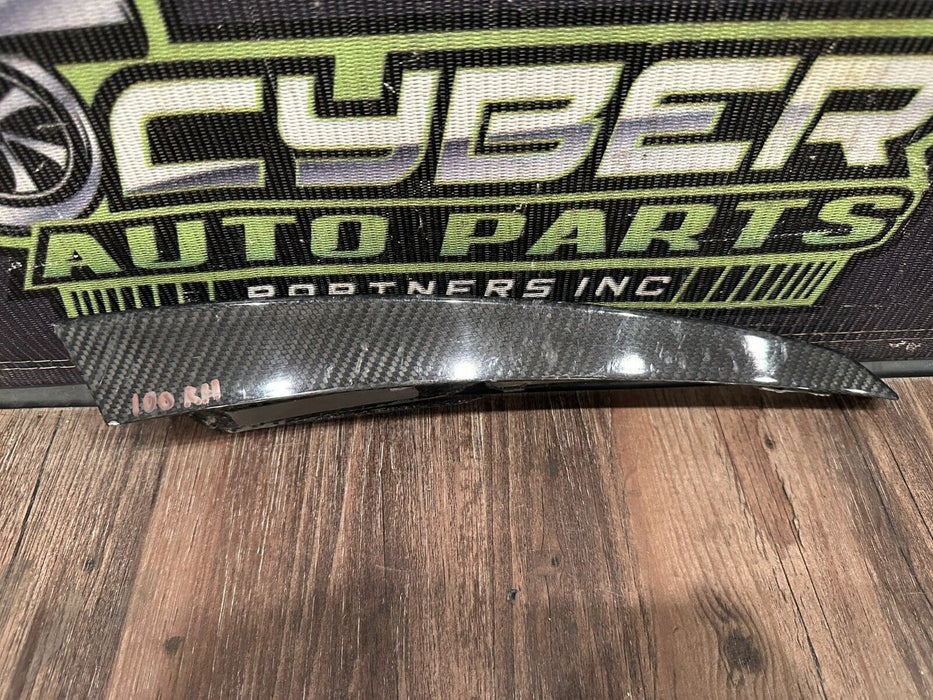 2017 2018 AUDI R8 PLUS PASSENGER RIGHT CARBON FIBER SPOILER TRIM OEM *READ DESC*