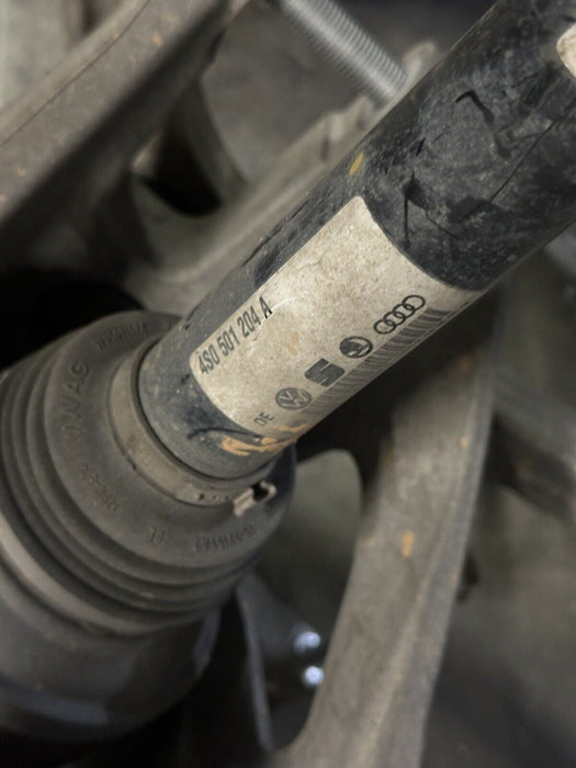 2017 AUDI R8 5.2L V10 REAR RIGHT KNUCKLE CONTROL ARM W/ AXLE ASSEMBLY 2018 OEM