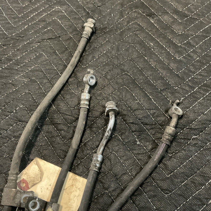2016 HYUNDAI GENESIS COUPE REAR/ FRONT BREMBO BRAKE LINES PAIR SET LH RH OEM