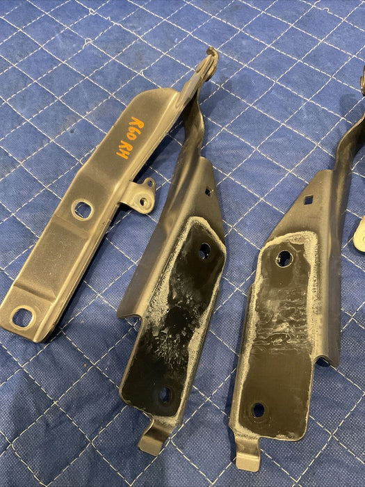 2017 INFINITI Q50 RED SPORT 400 LEFT RIGHT HOOD HINGES BRACKET (GRAY) PAIR