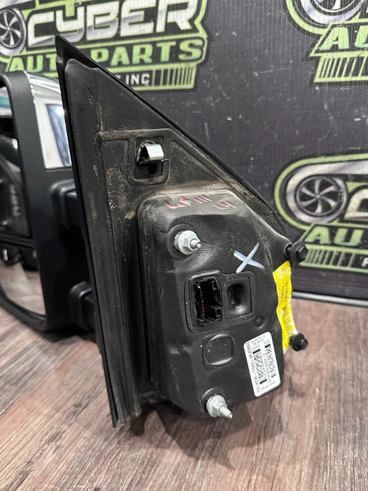 2017-2019 FORD F250 F350 F450 DRIVER LEFT CHROME CAP TOW MIRROR OEM *WEAR 12,14*