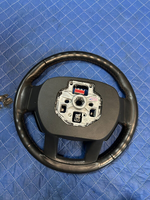 2020-2022 FORD F350 BLACK LEATHER STEERING WHEEL ADAPTIVE CRUISE/ HEATED OEM