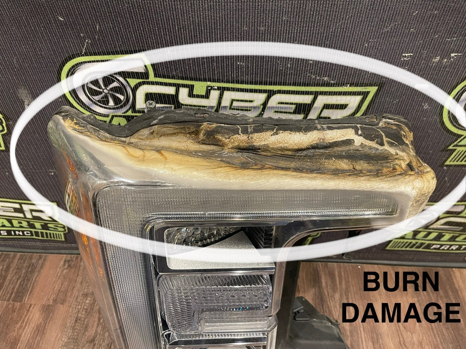 2017-2019 FORD F250 F350 F450 PASSENGER RIGHT LED HEADLIGHT OEM *BURNT/READ*