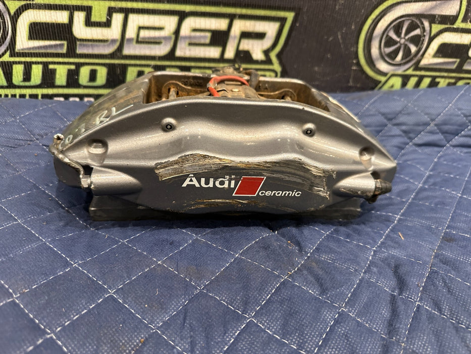 2014 AUDI R8 BREMBO REAR LEFT CARBON CERAMIC BRAKE CALIPER OEM *SCATCHES FLAW*