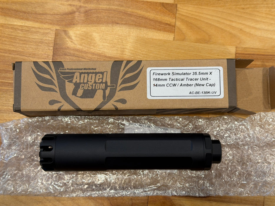 Angel Custom Airsoft Automatic Tracer Unit w/ Simulated Muzzle Flash AMBER