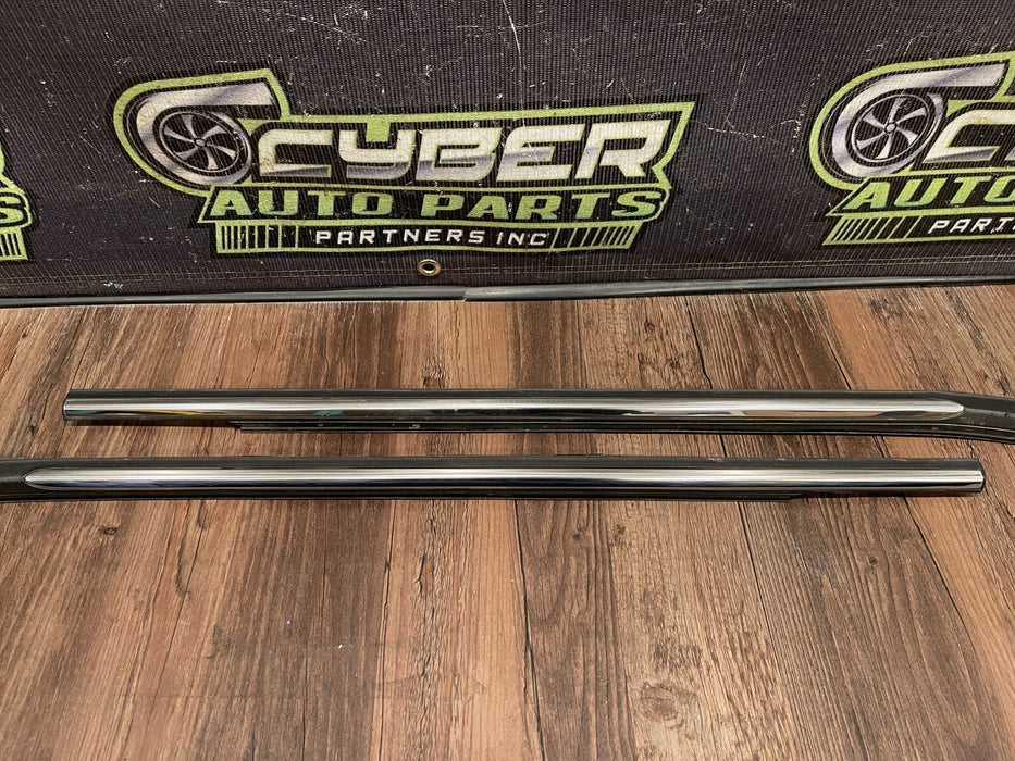 2017-2019 FORD F250 F350 REAR LEFT RIGHT CHROME DOOR STRIP PAIR OEM (READ DESCR)