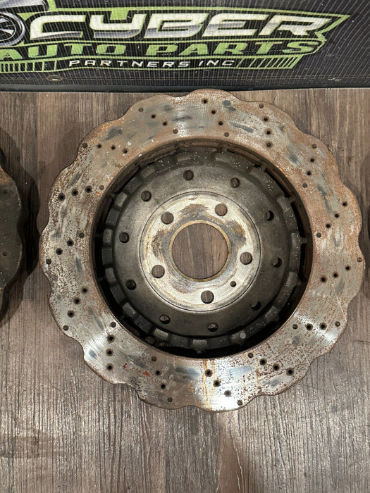 2014-15 AUDI R8 FRONT REAR LEFT RIGHT ROTORS SET OEM *READ!*
