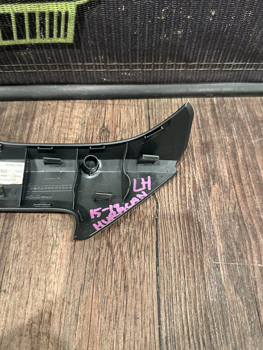 2015-2019 LAMBORGHINI HURACAN LEFT DOOR PANEL HANDLE TRIM W CARBON OEM 4T0867171