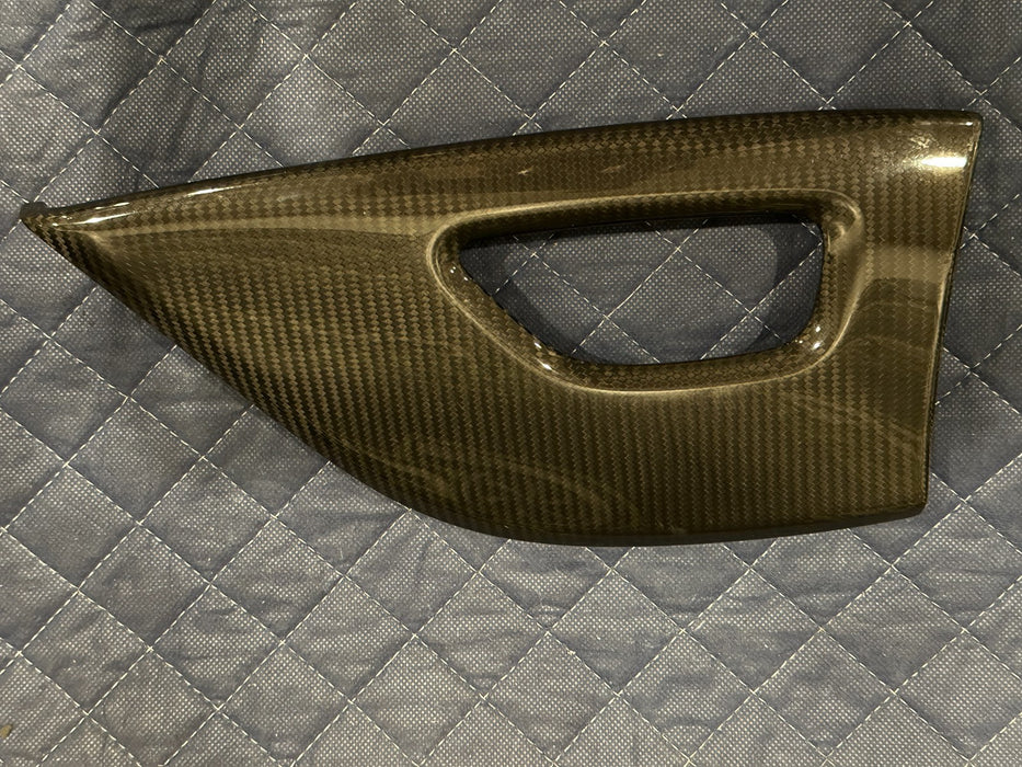 2012 AUDI R8 SPYDER LEFT DOOR CARBON FIBER TRIM PANEL OEM 423 868 091