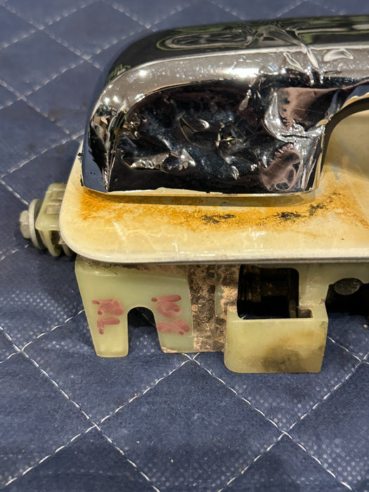 2017-2019 FORD F250 F350 REAR LEFT DOOR HANDLE TRI COAT (UG) OEM *BURN DAMAGE*