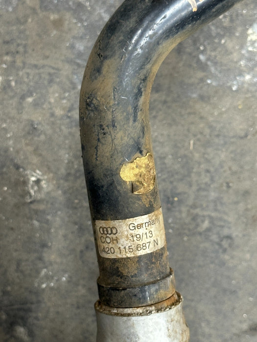 2014 AUDI R8 V10 OEM ENGINE OIL COOLER HOSE LINE 420115687N 420 115 687 N