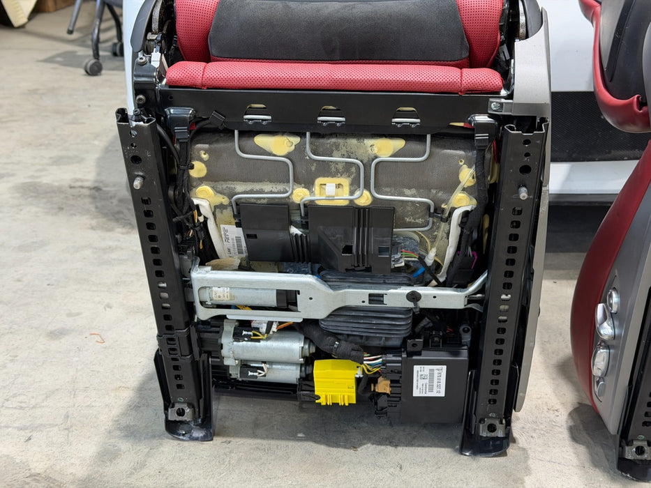 2014 PORSCHE 911 TURBO S 991 FRONT SEATS RED OEM GENUINE