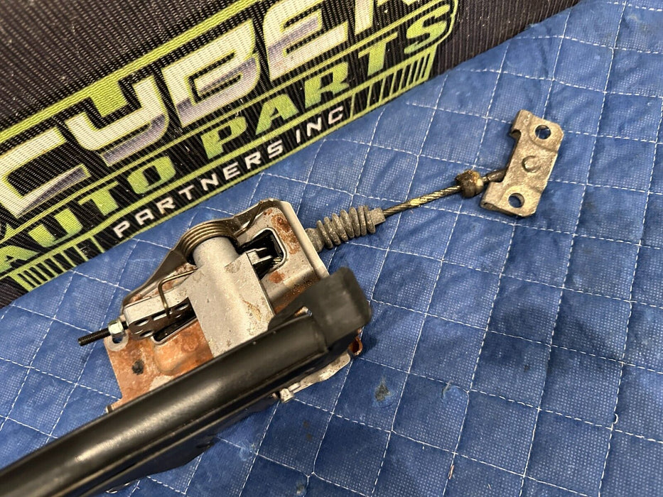 2009-2020 NISSAN 370Z LEATHER EMERGENCY E BRAKE HANDLE LEVER OEM ~MINOR WEAR~