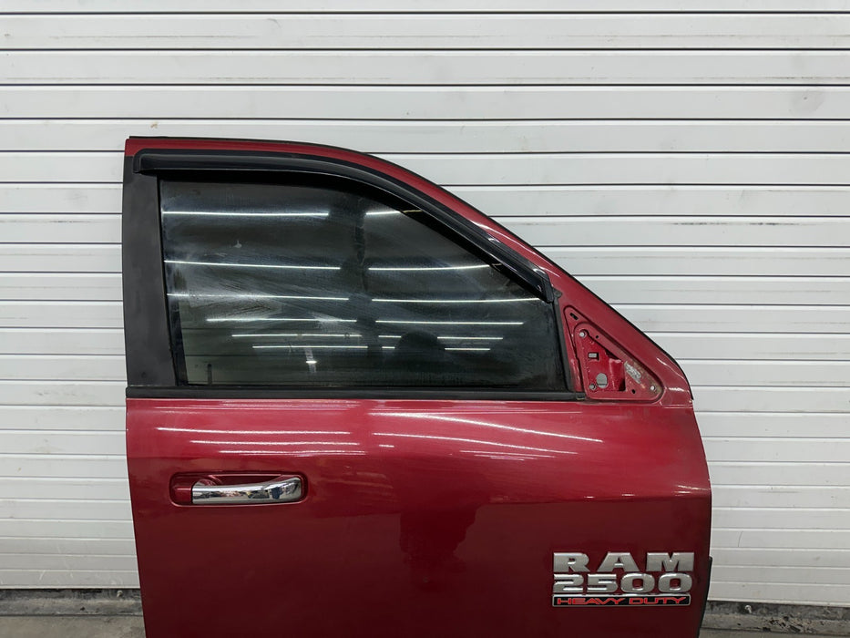 2015 DODGE RAM 2500 FRONT RIGHT RED DOOR SHELL OEM (PRP)