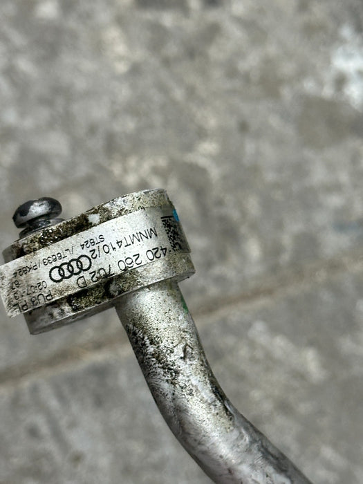 2014 AUDI R8 5.2L V10 CENTER AC A/C AIR CONDITIONING LINE HOSE 420 260 702 D