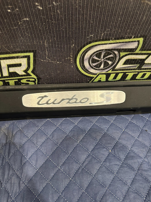 2014 PORSCHE 911 TURBO S FRONT LEFT KICK PLATE OEM *BENT #6*