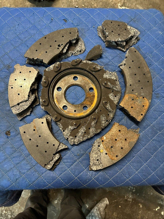 2017 2018 AUDI R8 CARBON CERAMIC ROTOR OEM GENUINE *DAMAGED*