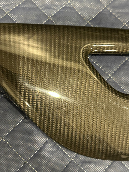 2012 AUDI R8 LEFT DRIVER DOOR CARBON FIBER TRIM PANEL OEM 423 868 091