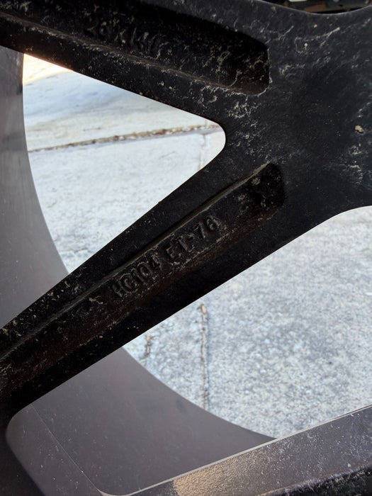 FORD F250 F350 8X170 HARDCORE HC104 BLACK MILLED 26X14 FURY 38X15.50R26 TIRES