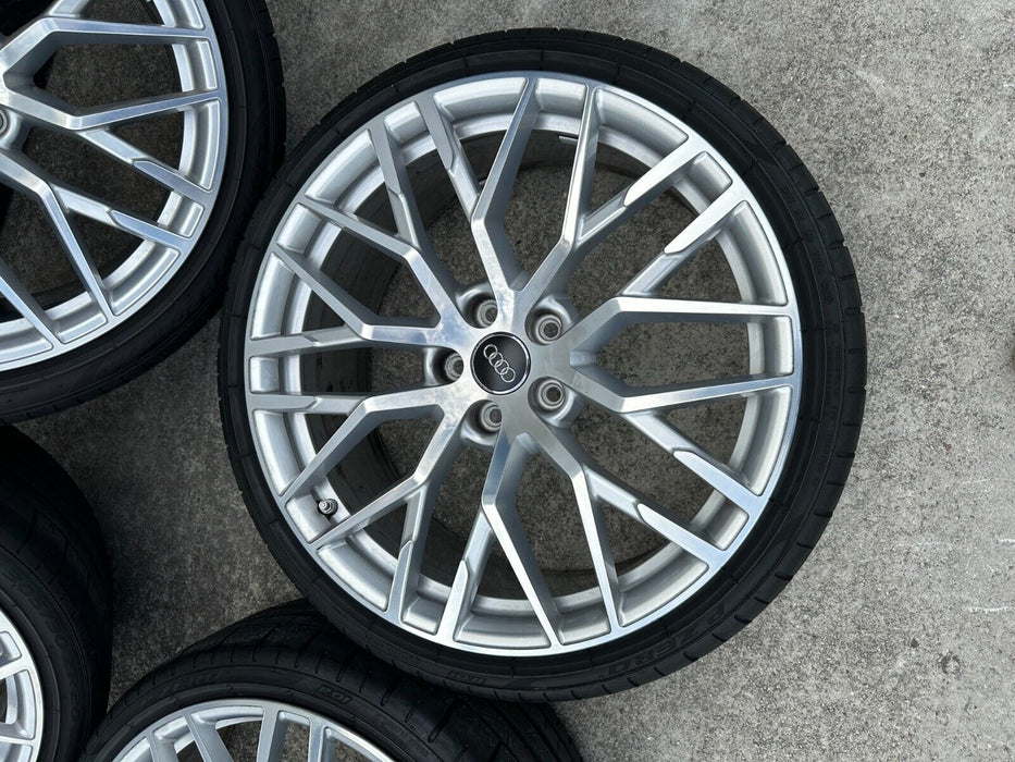 2017 2018 AUDI R8 OEM RIMS 20X11 20X8.5 WHEELS PIRELLI P ZERO TIRES 4S0601025S