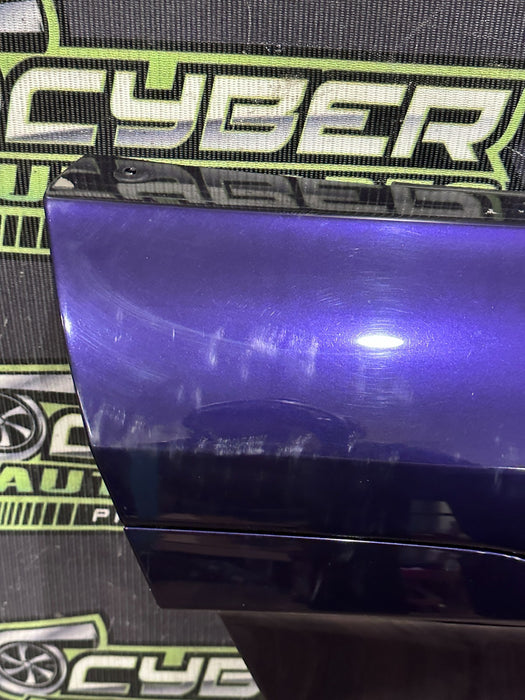 2014 AUDI R8 SPYDER RIGHT PURPLE DOOR SHELL W WINDOW OEM *FLAWS/READ*