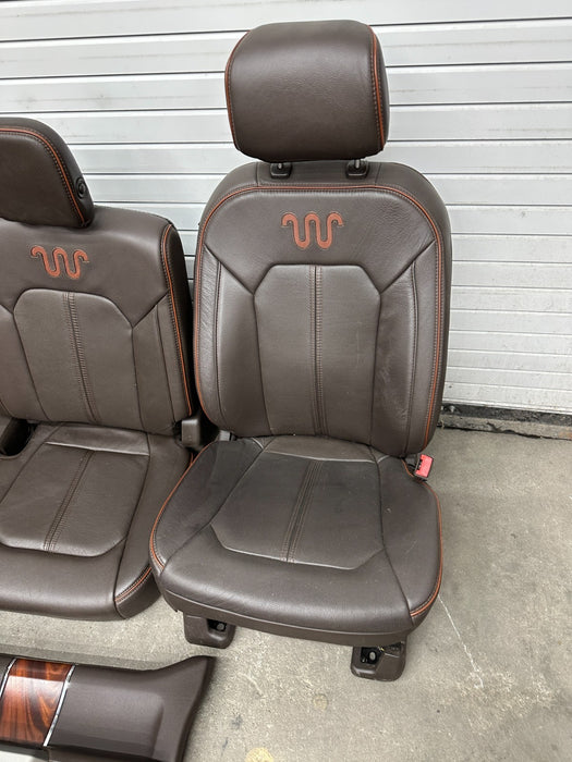 2017-2019 FORD F250 F350 F450 KING RANCH FRONT REAR SEATS ONLY!