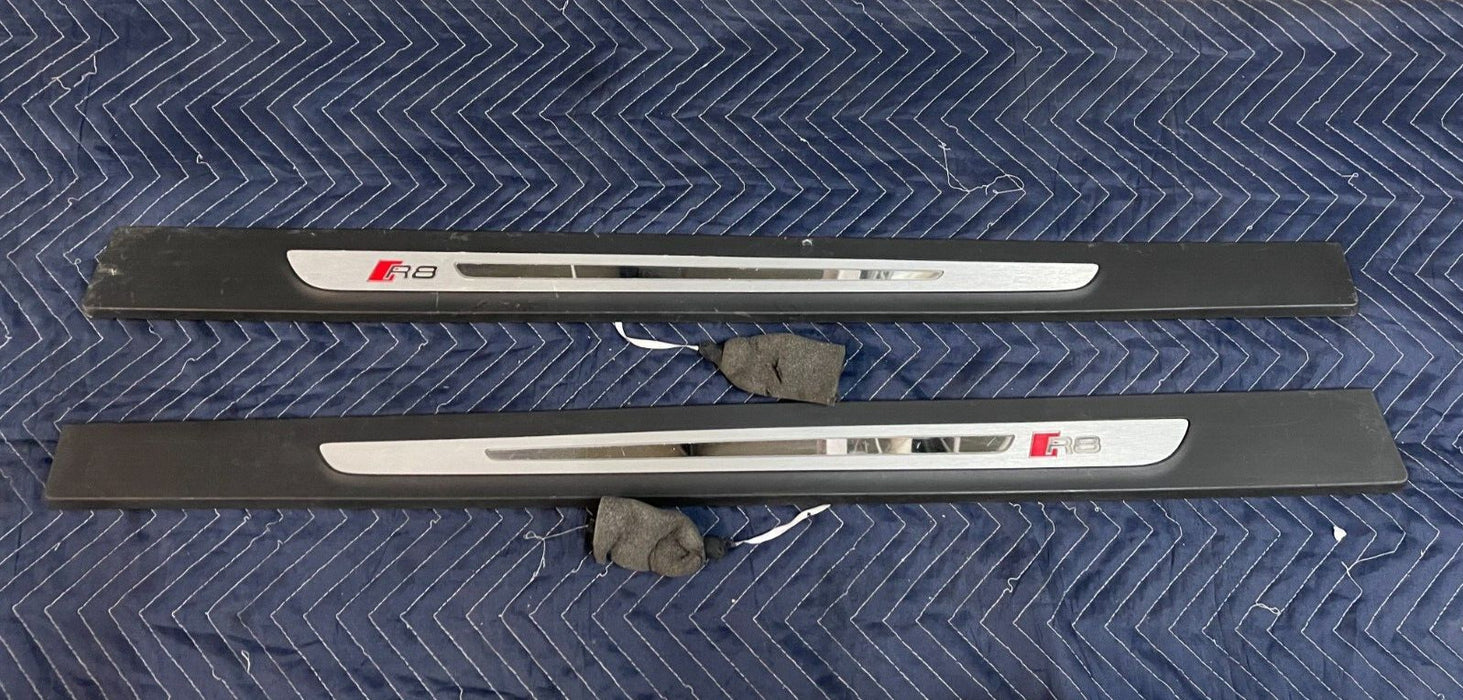 2017 AUDI R8 V10 KICK PLATE PANELS LEFT & RIGHT SIDE OEM